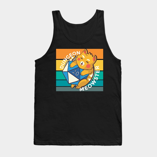 Retro Dungeon Meowster 2.0 Tank Top by MimicGaming